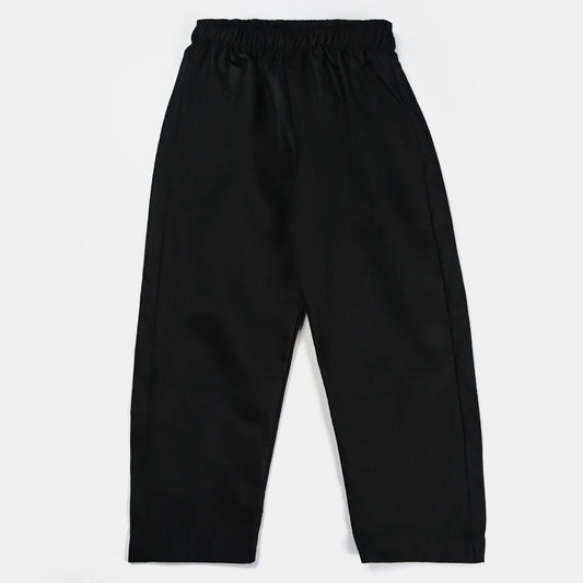 Beebaystyle Boys Jet Black Cotton Trouser